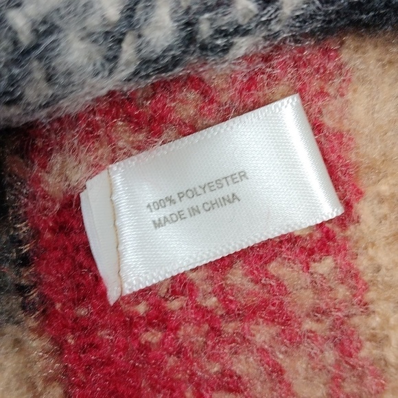 Burberry look soft feel poncho, no name or size - Picture 5 of 8